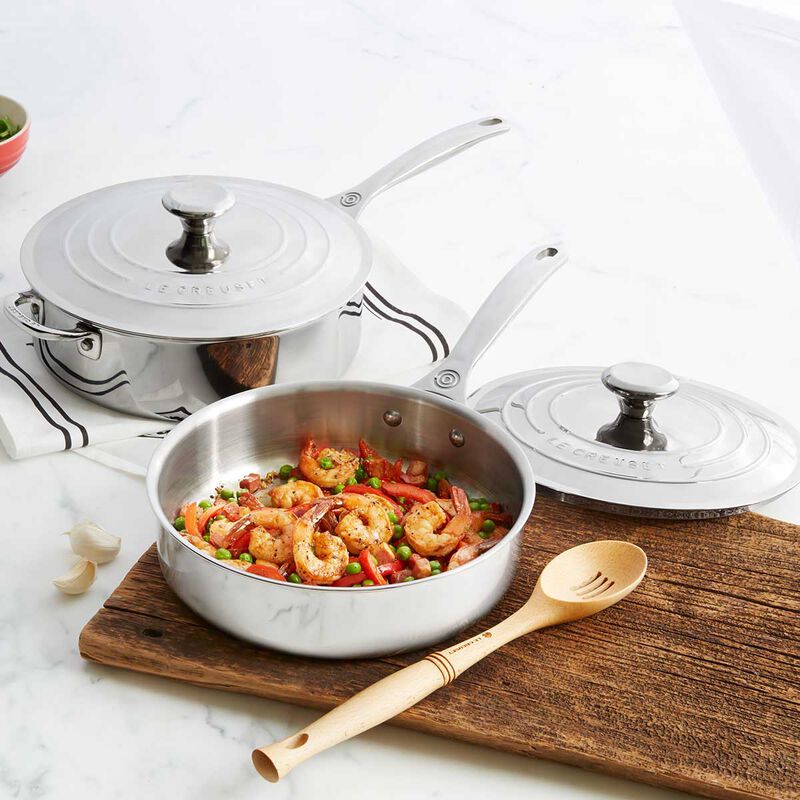 Le Creuset Signature Stainless Steel Non-Stick Chef's Pan Lid and Handle image number 1